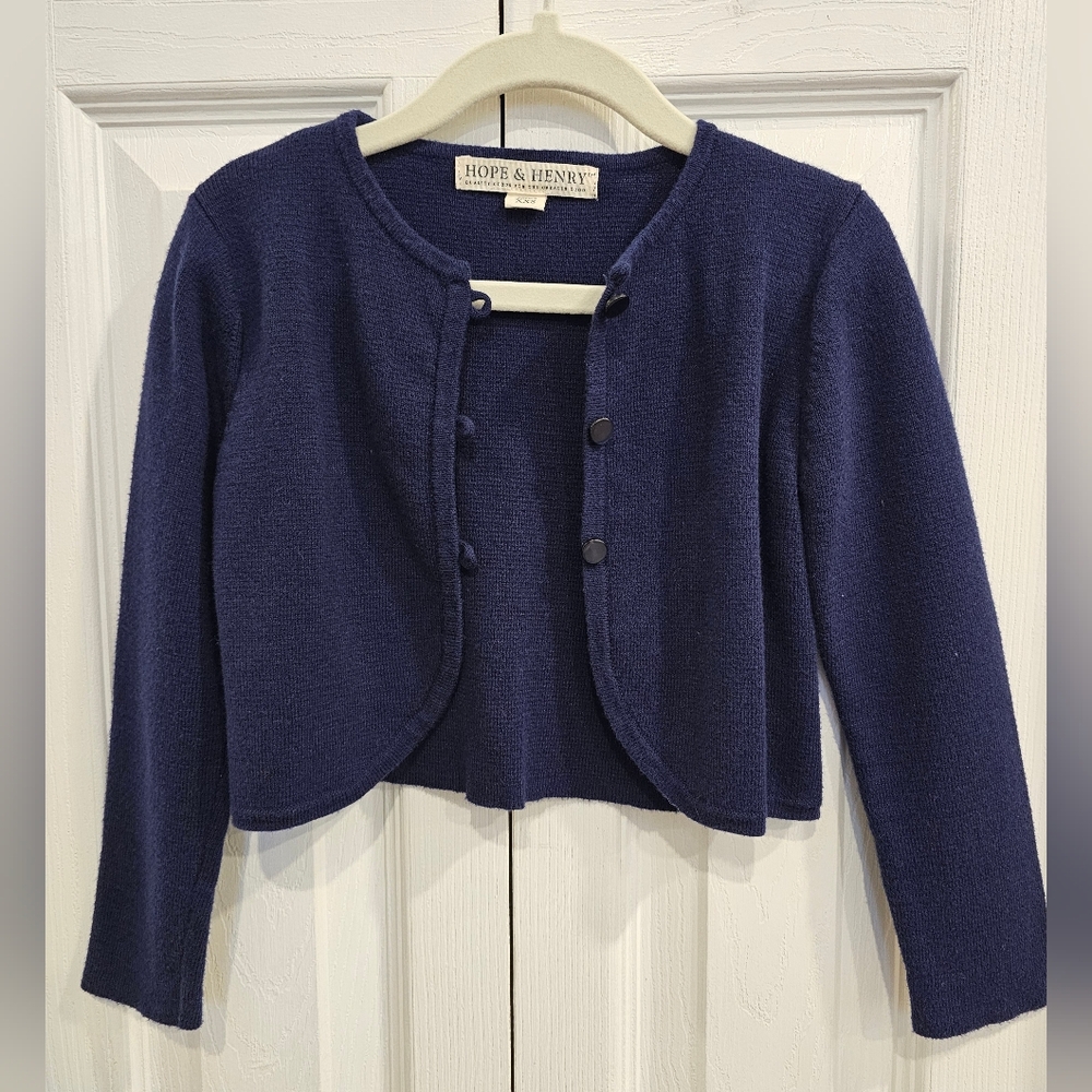 Children's Navy Cartigan XXS